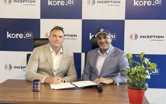 Kore.ai teams with G42's Inception to develop AI-powered products for the enterprise