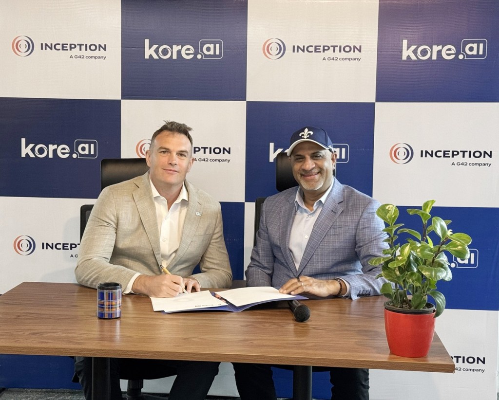 Kore.ai teams with G42's Inception to develop AI-powered products for the enterprise