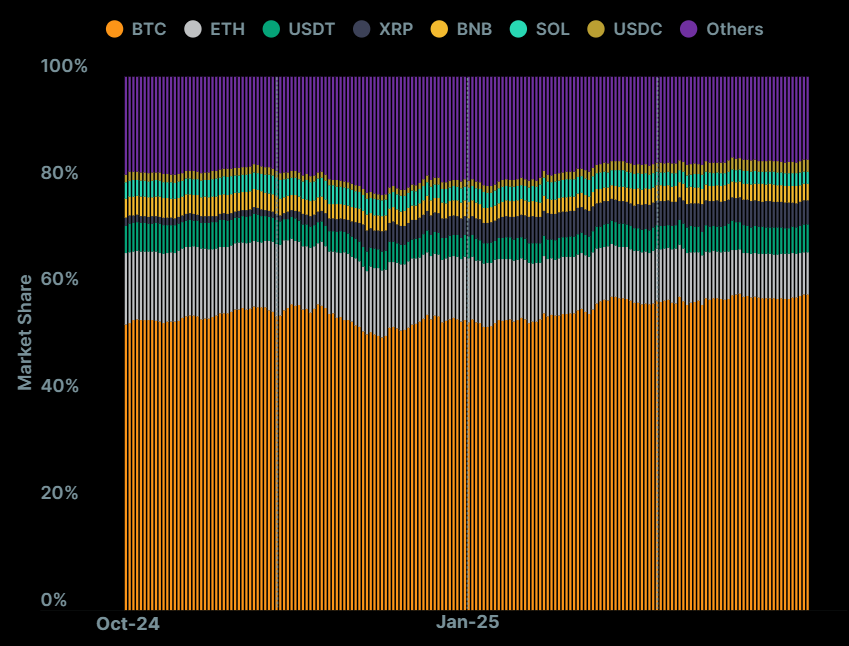 Q1 2025: Bitcoin Boosts Dominance as Market Cap and Investor Activity Plunge