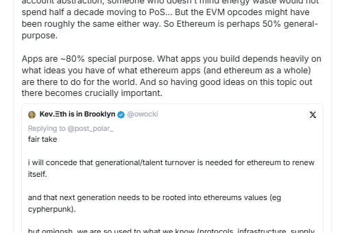 Ethereum Co-founder Vitalik Buterin emphasizing the need for a strong social philosophy in Ethereum&rsquo;s application layer