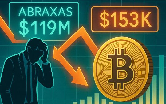 Abraxas Capital Faces $119M Loss On Crypto Short: BTC Liquidation Price Sits At $153K