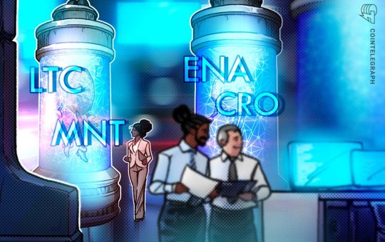 Bitcoin slumps, but LTC, CRO, ENA, and MNT remain strong on the charts