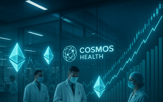 Cosmos Health expands Ethereum holdings to $1.8M under $300M digital assets facility