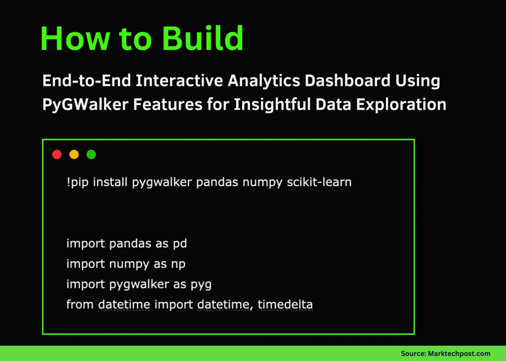 How to Build an End-to-End Interactive Analytics Dashboard Using PyGWalker Features for Insightful Data Exploration