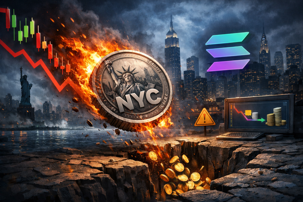 Former NYC mayor-backed NYC token tumbles on Solana amid liquidity fears