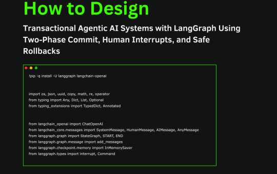 How to Design Transactional Agentic AI Systems with LangGraph Using Two-Phase Commit, Human Interrupts, and Safe Rollbacks