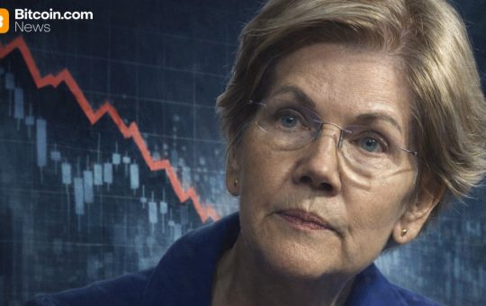 Warren Presses Fed and Treasury to Block Crypto Bailouts After $2T Collapse