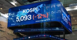 Korean stock market plunges 12% in historic one-day crash