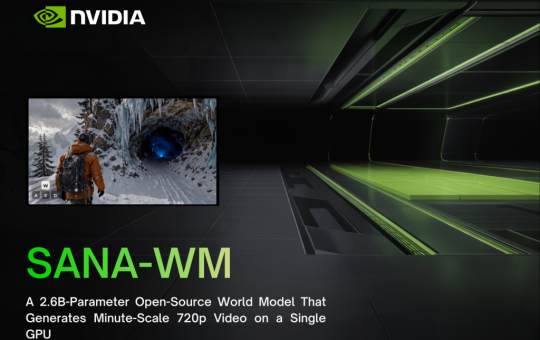 NVIDIA Introduces SANA-WM: A 2.6B-Parameter Open-Source World Model That Generates Minute-Scale 720p Video on a Single GPU