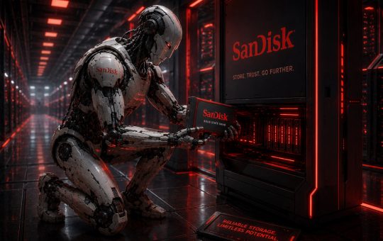 Google Gemini AI predicts a massive $2,650 target for SanDisk price prediction by late 2026, fueled by an enterprise SSD supply deficit.