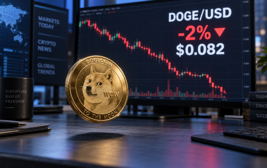 Dogecoin dips below $0.083 as weak ETF demand and bearish positioning limit recovery