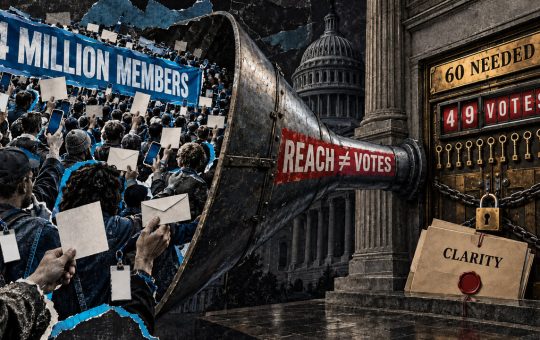 Stand With Crypto's 4 million registered advocates couldn't get the CLARITY Act through the Senate