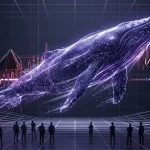 Digital whale accumulation contrasts with hesitant retail traders in an XRP market scene