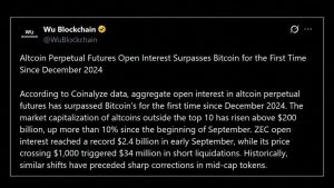 Zcash, XRP and Solana Bets Push Altcoin Leverage Past Bitcoin