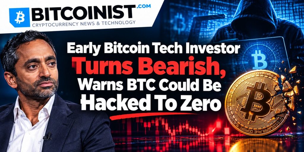 Early Bitcoin Tech Investor Turns Bearish, Warns BTC Could Be Hacked To Zero